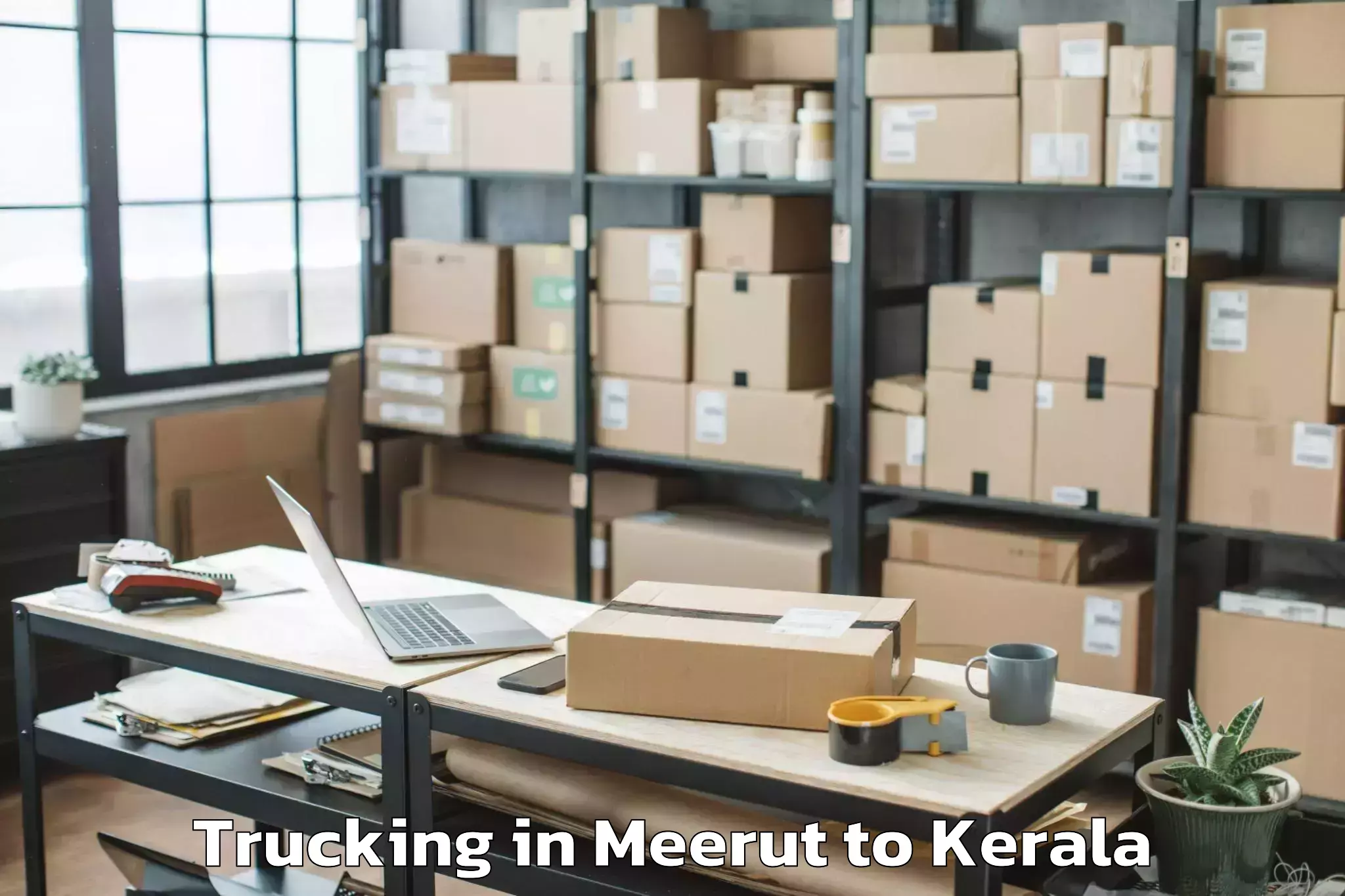 Book Meerut to Attingal Trucking